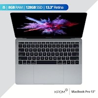Laptop MacBook Pro 2017 i5 8GB 128GB 13.3" - Gris Espacial - Reacondicionado - Grado A